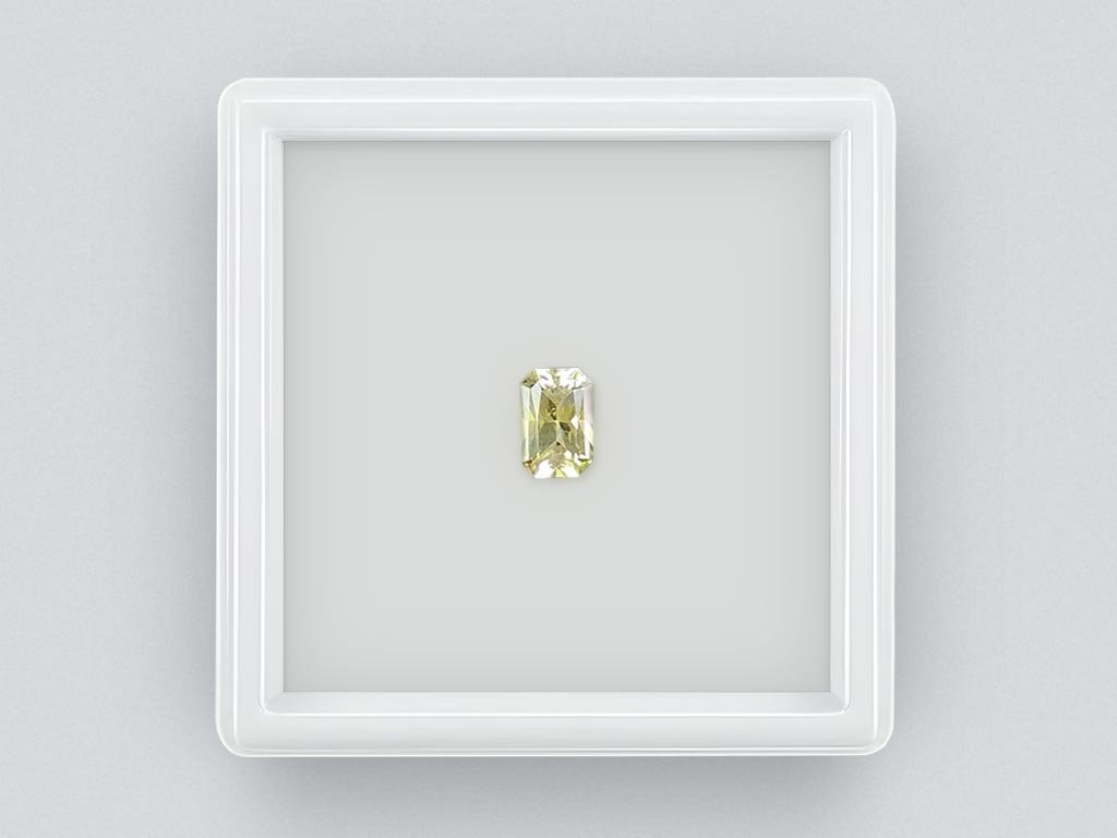Yellow radiant cut sapphire 1.07 carats, Sri Lanka Image №1