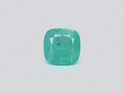 Neon greenish-blue cushion cut Paraiba tourmaline 4.70 carats, Mozambique photo