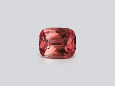 Cushion-cut red-orange tourmaline 5.14 carats, Africa photo