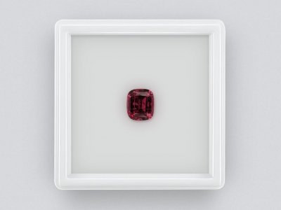Rhodolite garnet cushion cut 2.23 carats, Tanzania photo