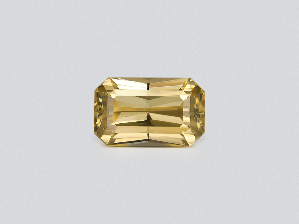 Yellow zircon radiant cut 10.91 carats, Tanzania Image №1