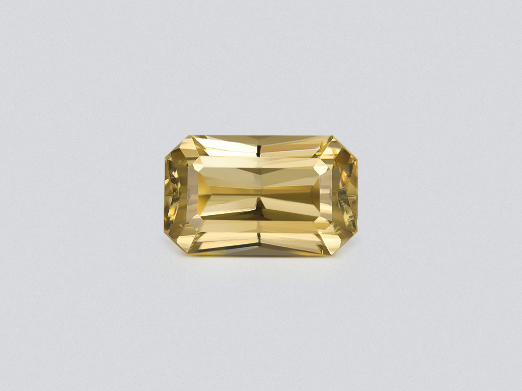 Yellow zircon radiant cut 10.91 carats, Tanzania Image №1