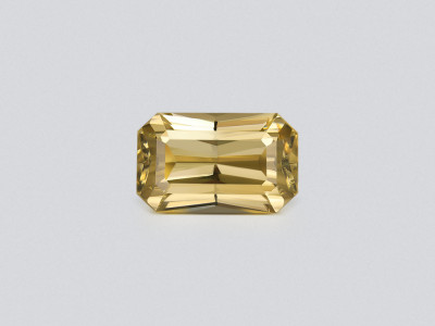Yellow zircon radiant cut 10.91 carats, Tanzania photo