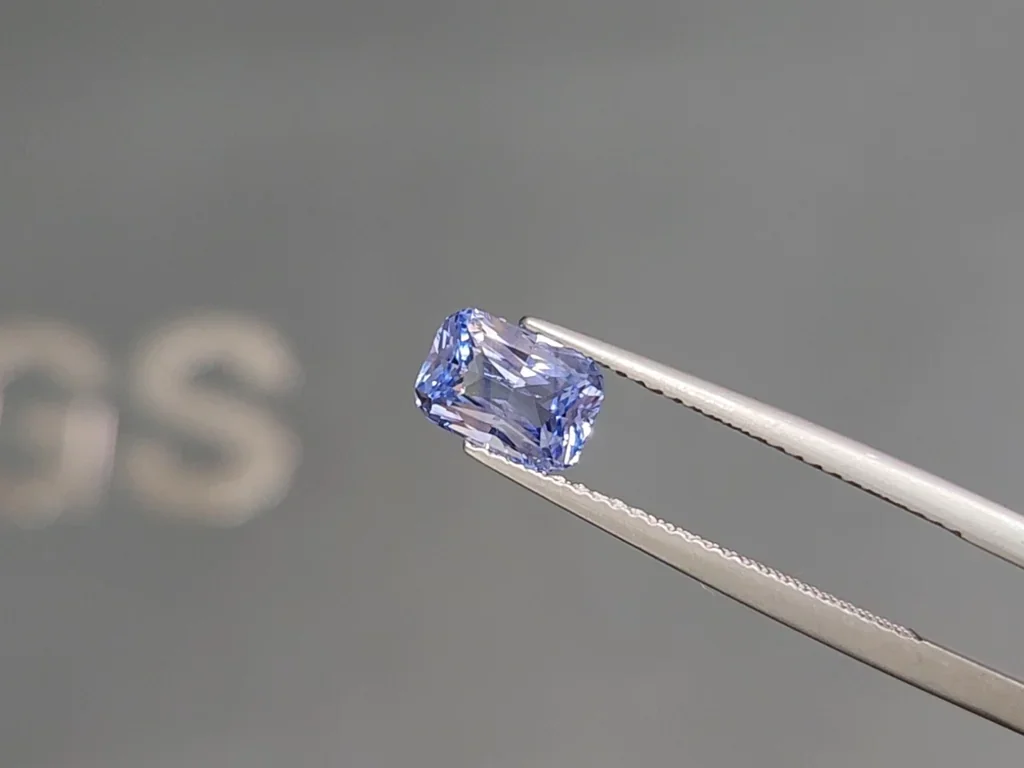 Sapphire Pastel Blue cushion cut 1.55 carats, Madagascar Image №3
