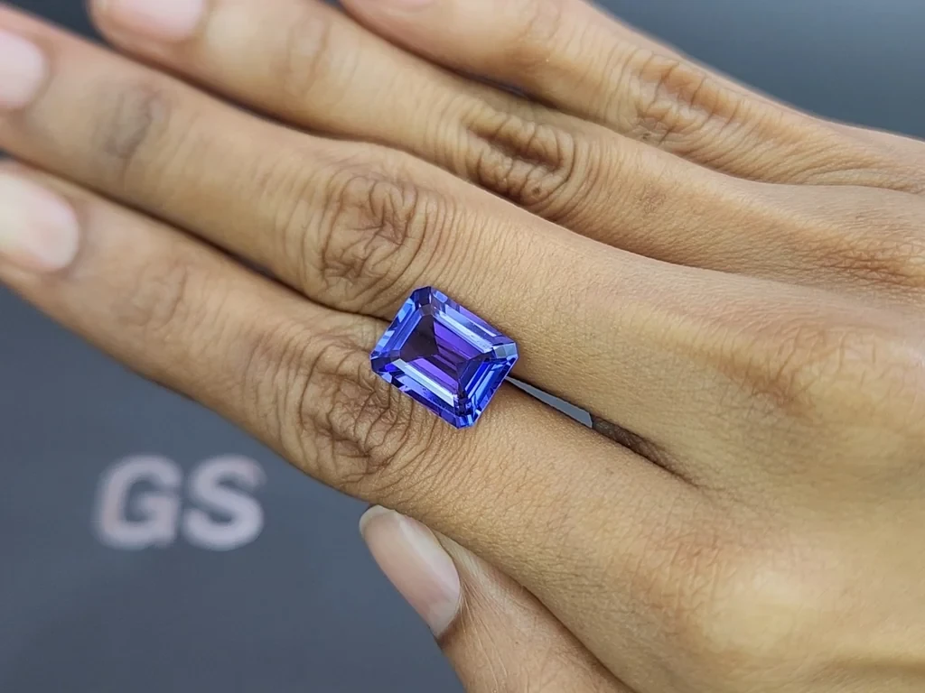 Tanzanite octagon cut 7.18 carats, Tanzania Image №2