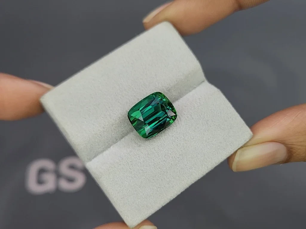 Vibrant Lagoon Tourmaline in cushion cut 7.49 carats, Afghanistan Image №4