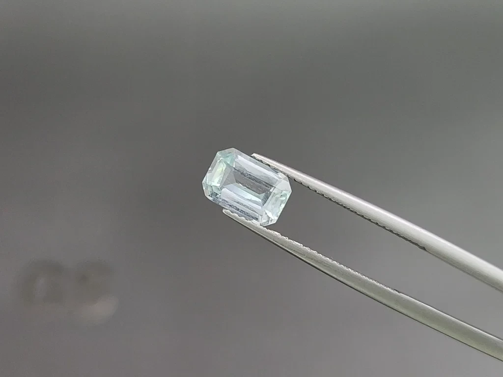 Set aquamarine octagon cut 3.87 carats, Madagascar Image №3