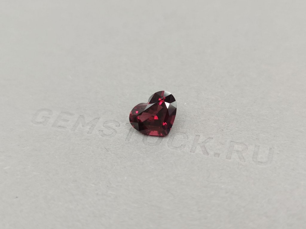 Ring with red spinel in 18K white gold Image №7