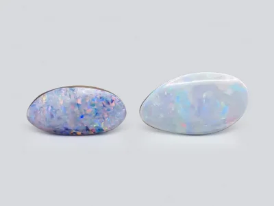 Pair of opals (doublet) 7.55 carats, Australia photo