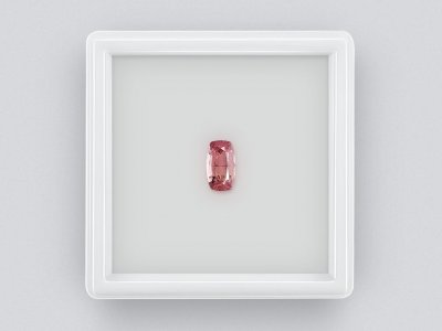 Cushion cut pink tourmaline 0.99 ct, Afghanistan photo