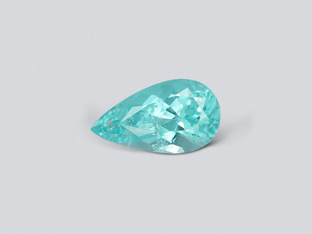 Mozambique Paraiba tourmaline in pear cut 3.60 carats Image №1