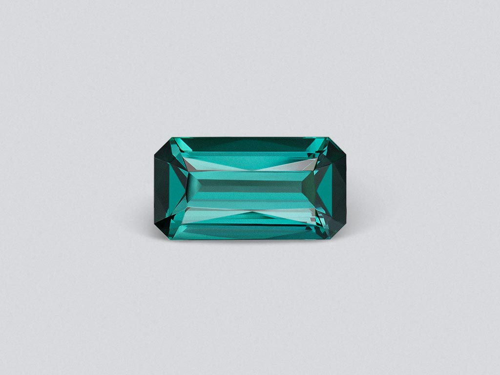 Intense blue indigolite in octagon cut 3.56 carats Image №1