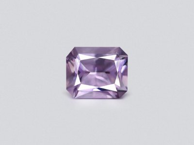 Lilac -pink sapphire in radiant cut 0.86 carats, Madagascar photo