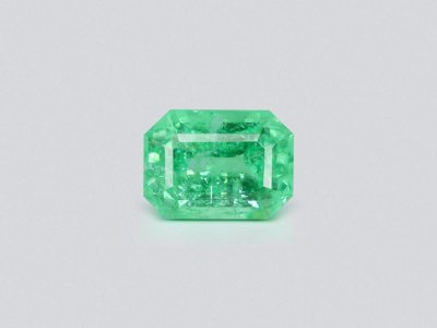 Octagon-cut neon green Paraiba tourmaline 7.58 carats, Mozambique photo