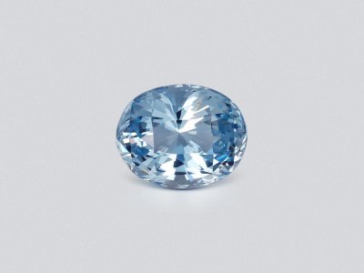 Light blue oval cut aquamarine 1.89 carats, Madagascar photo