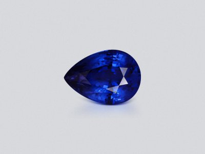 Cornflower Blue sapphire in pear cut 15.25 carats, Sri Lanka photo