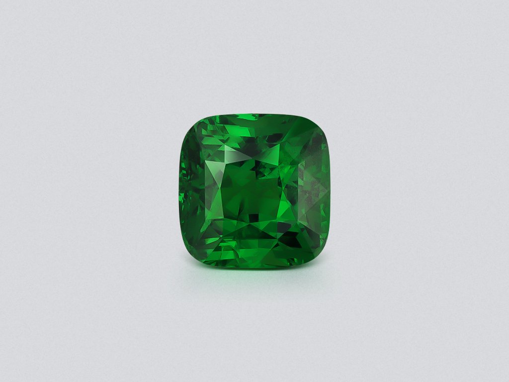 Tsavorite garnet Vibrant Green cushion cut  5.02 carats, Tanzania Image №1