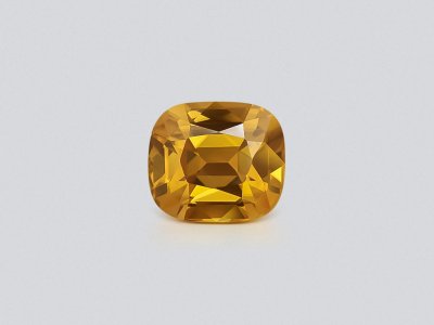 Yellow zircon cushion cut 10.39 carats, Africa  photo