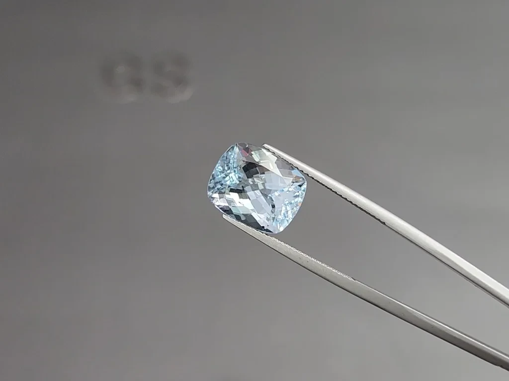 Aquamarine cushion cut 6.89 carats, Madagascar  Image №3