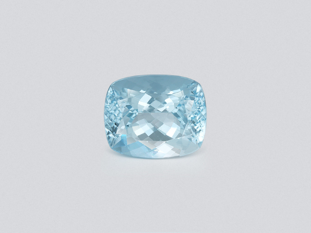 Aquamarine cushion cut 6.89 carats, Madagascar  Image №1