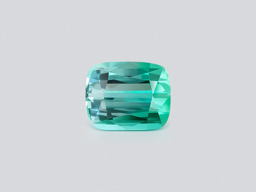 Vibrant Lagoon tourmaline in cushion cut 4.47 carats, Afghanistan Image №1