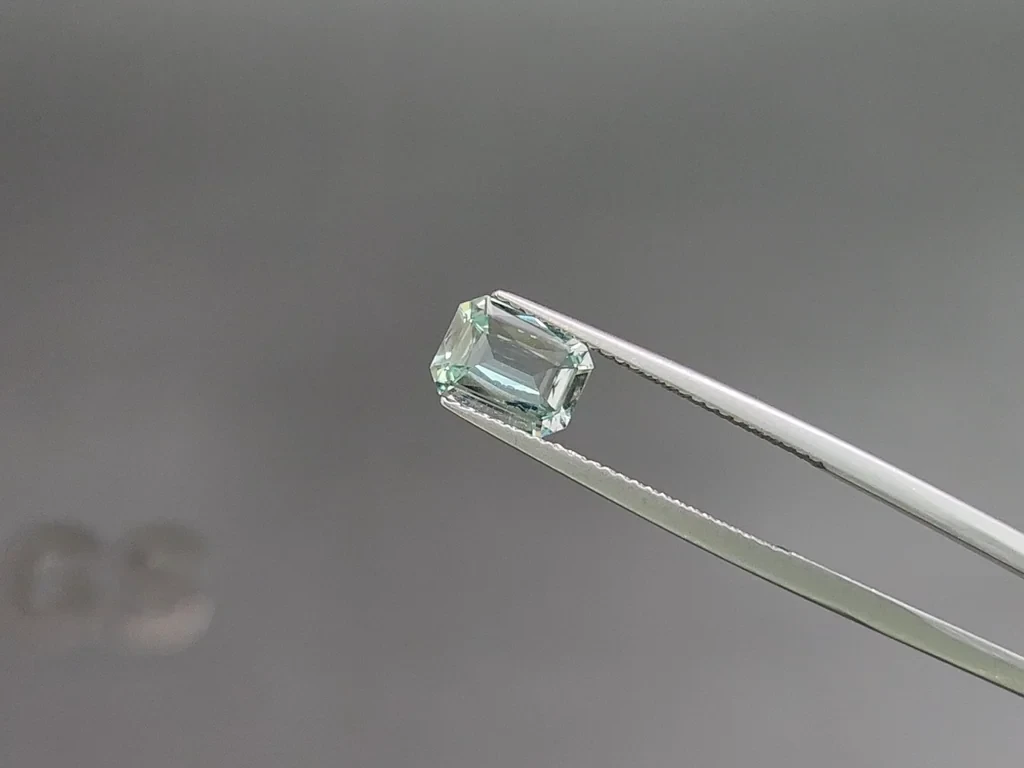 Set aquamarine octagon cut 3.81 carats, Madagascar Image №3