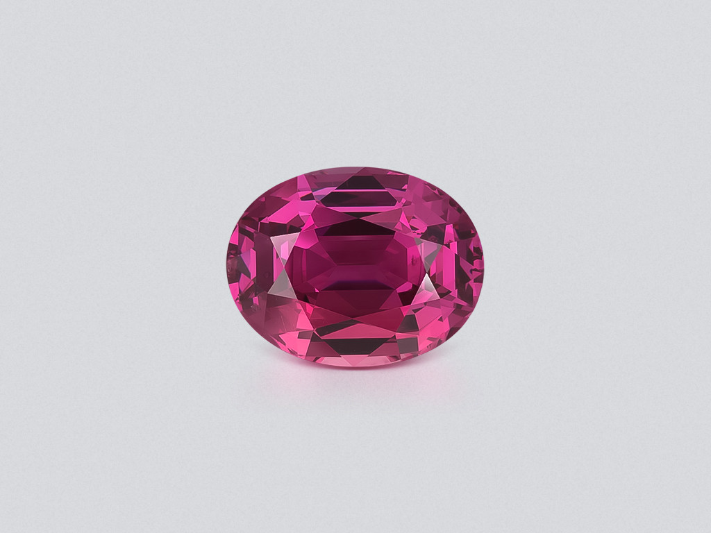 Garnet rhodolite Vivid Pink oval cut 6.35 carats, Tanzania Image №1