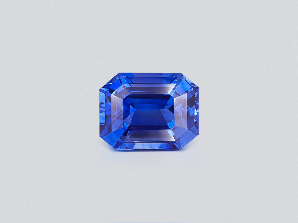 Rare blue sapphire octagon cut 7.10 carats, Sri Lanka Image №1