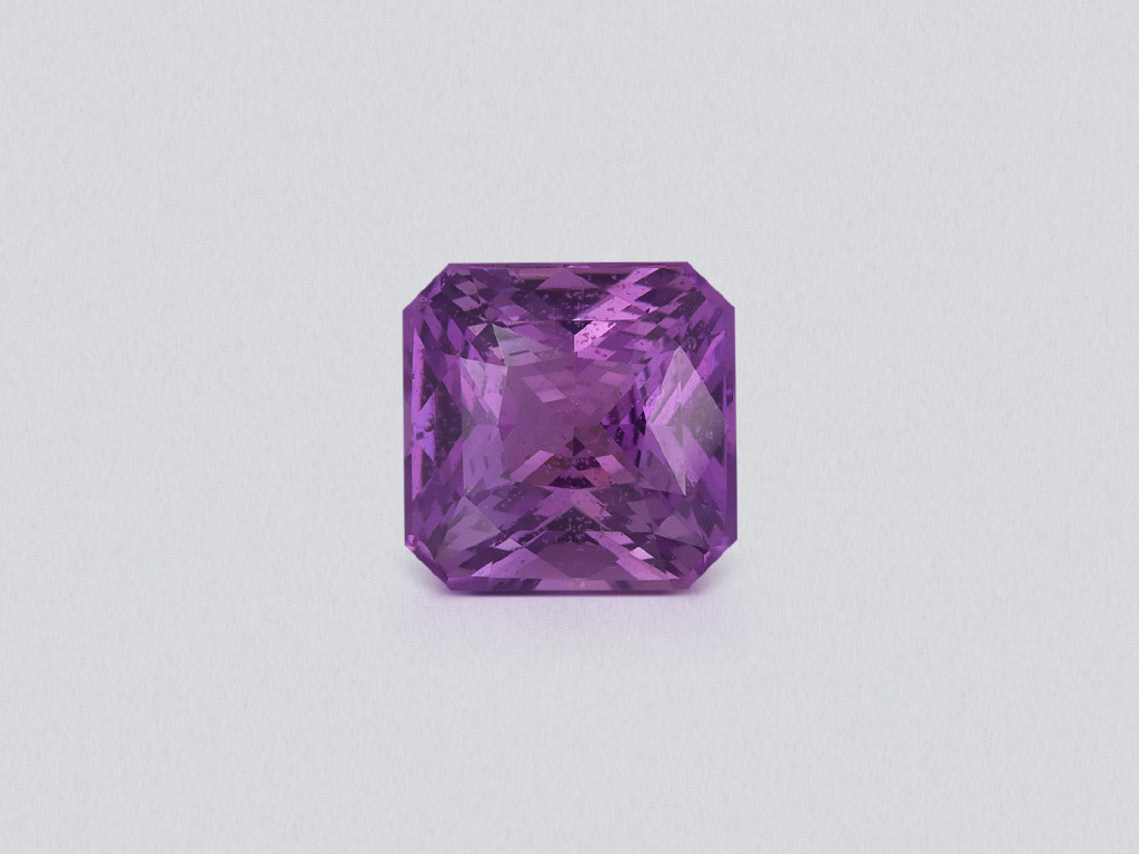 Unheated purple sapphire radiant cut 1,59 carats, Madagascar Image №1