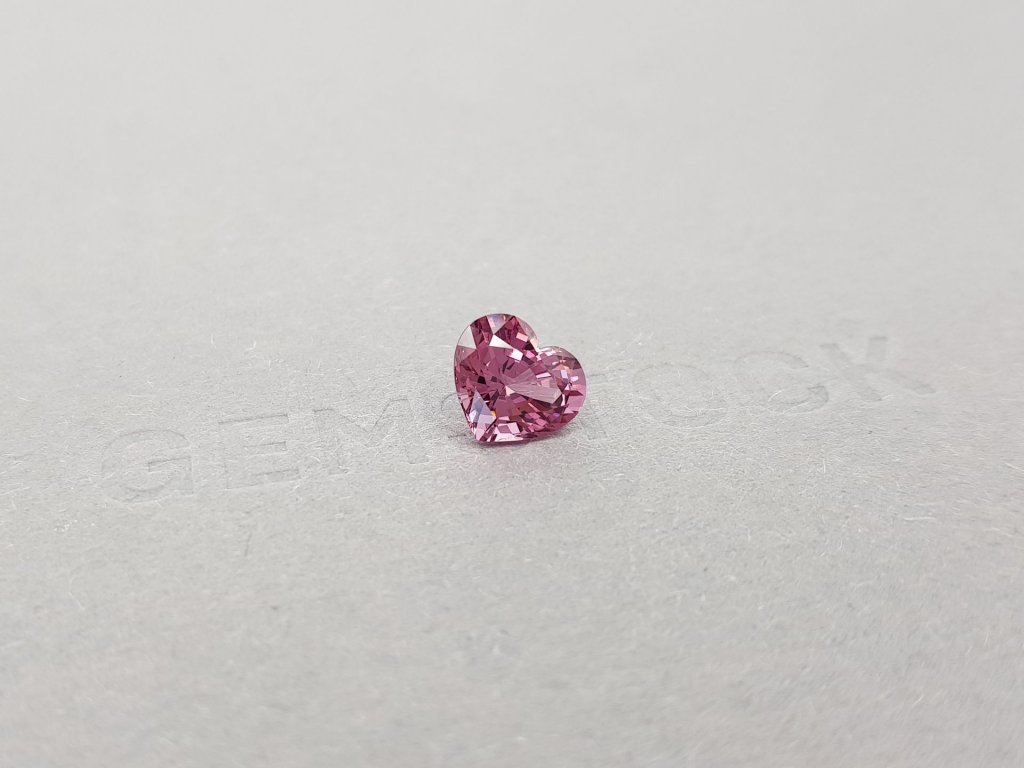 Purple-pink heart cut spinel 2.04 ct, Burma Image №2
