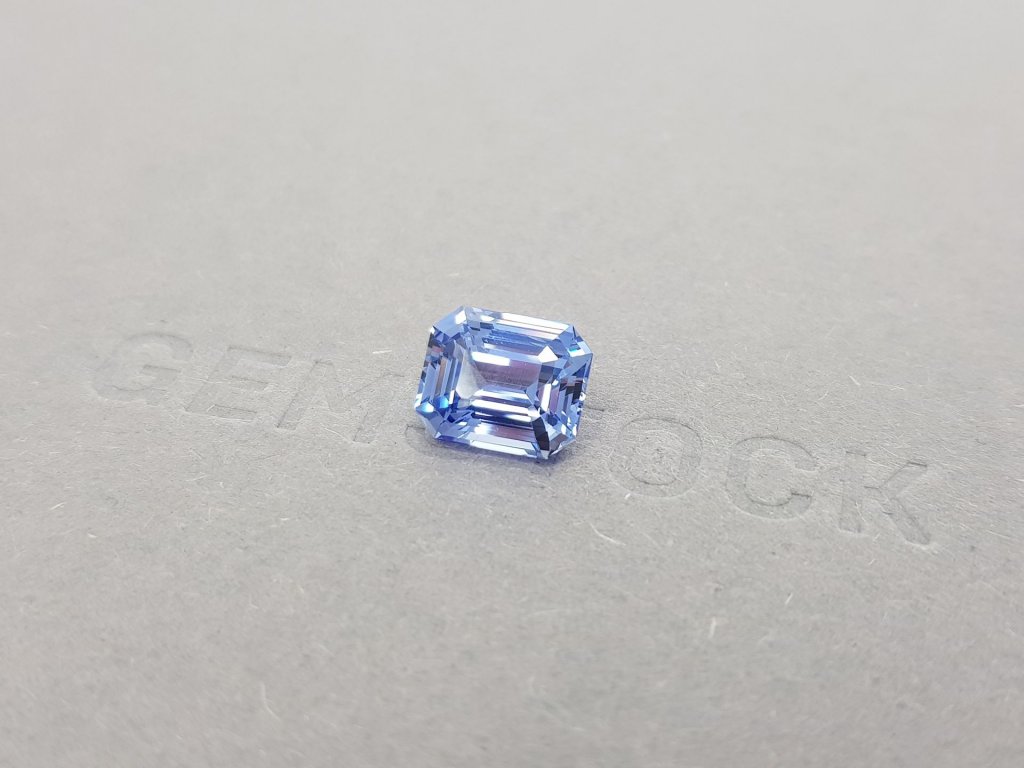 Violet-blue octagon cut sapphire 4.05 ct, Sri Lanka Image №3