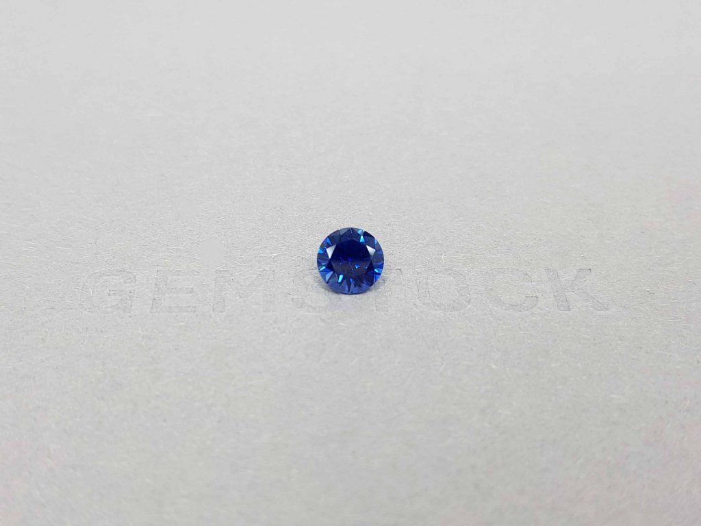 Round cut Royal blue sapphire 1.27 ct, Madagascar Image №1