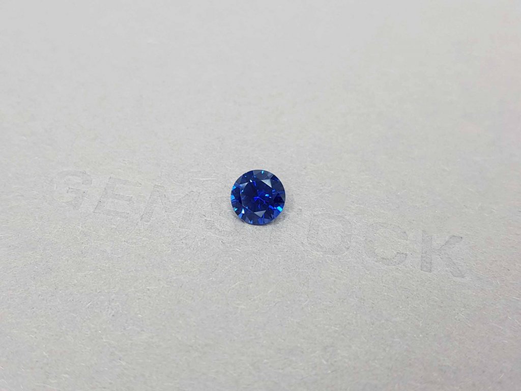 Round cut Royal blue sapphire 1.27 ct, Madagascar Image №3