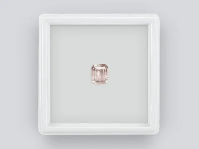 Light peach morganite octagon cut 0.86 ct photo