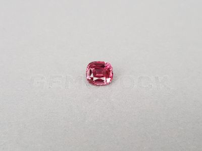 Vivid red-pink rubellite in cushion cut 3.63 ct, Nigeria photo