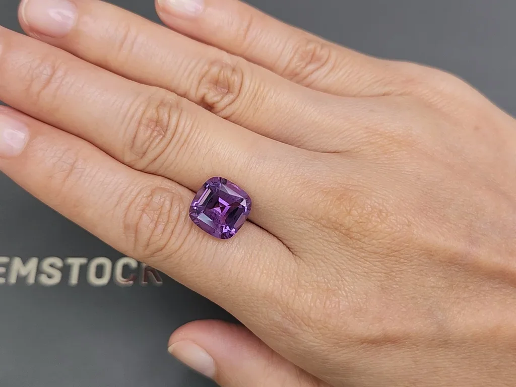 Cushion cut amethyst 5.00 carats, Brazil  Image №2