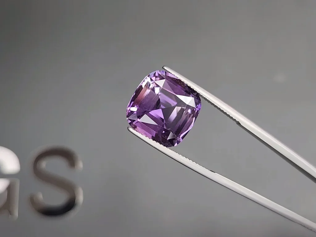 Amethyst cushion cut 11.07 carats, Brazil  Image №3