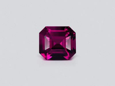 Garnet rhodolite octagon cut 6.39 carats, Tanzania photo