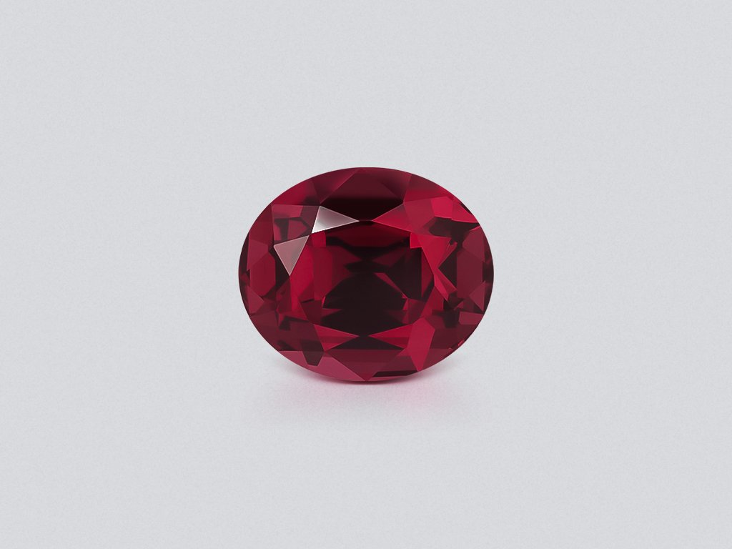 Garnet rhodolite oval cut 7.28 carats, Africa Image №1