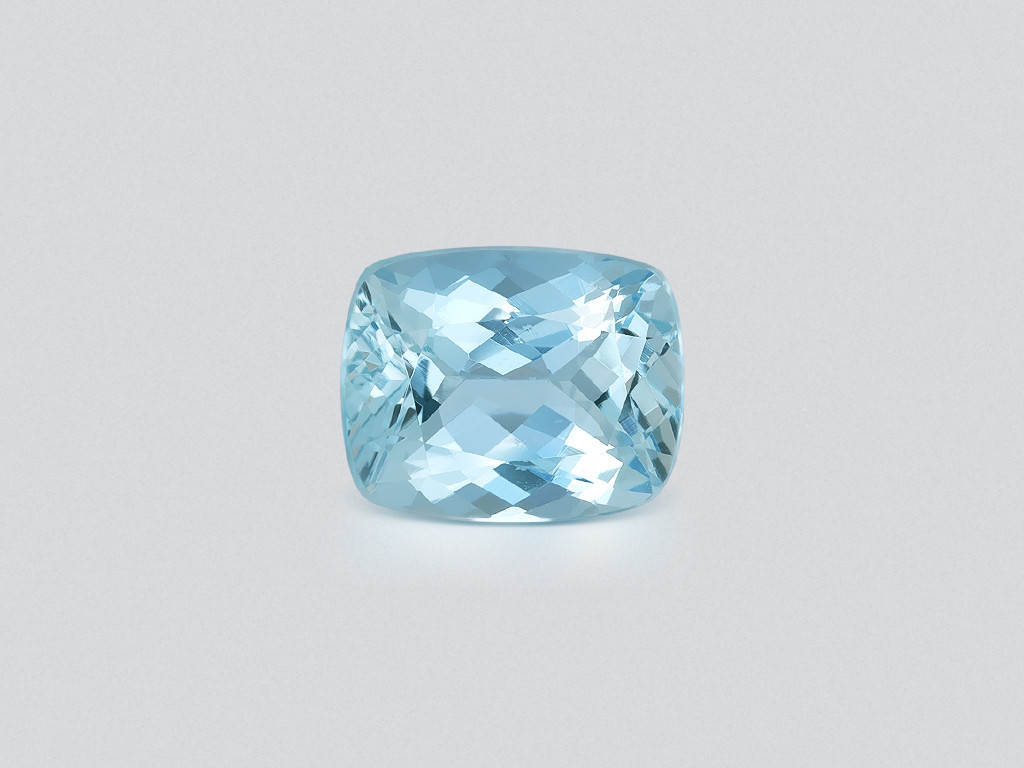 Aquamarine cushion cut 3.09 carats, Madagascar  Image №1