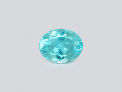 Neon blue Paraiba tourmaline oval cut 1.14 carats, Afghanistan photo