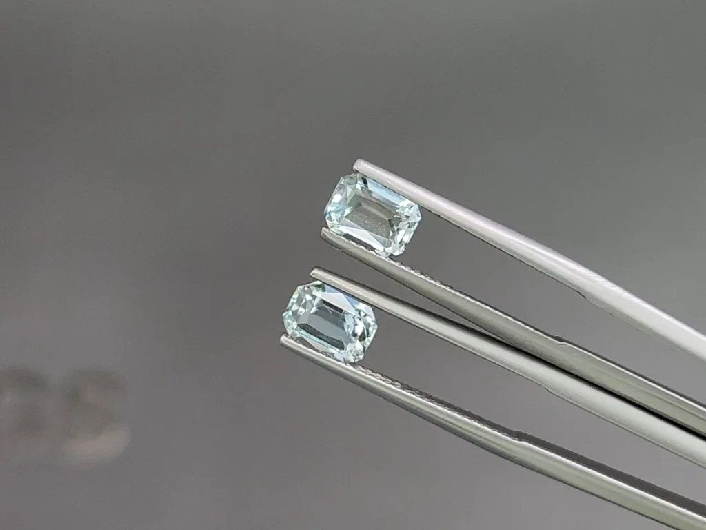 Set of aquamarines octagon cut 3.54 carats, Madagascar Image №4