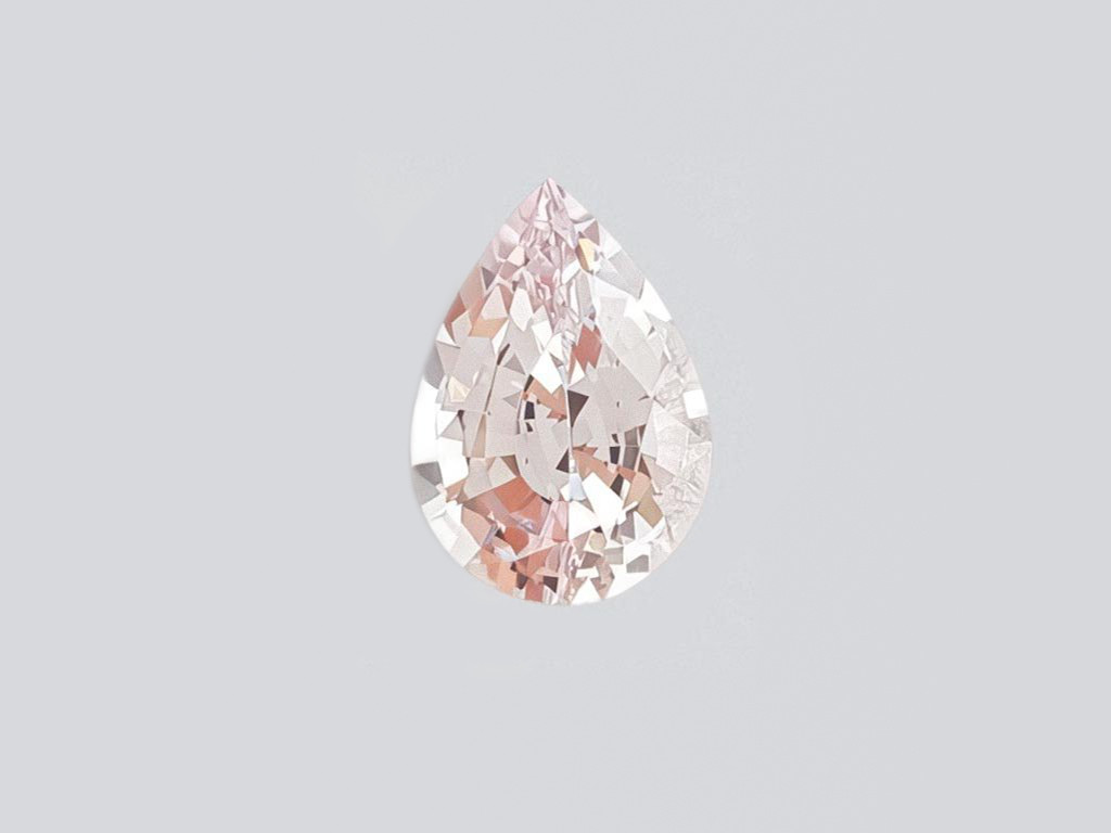 2.23 carat pear-cut African morganite Image №1