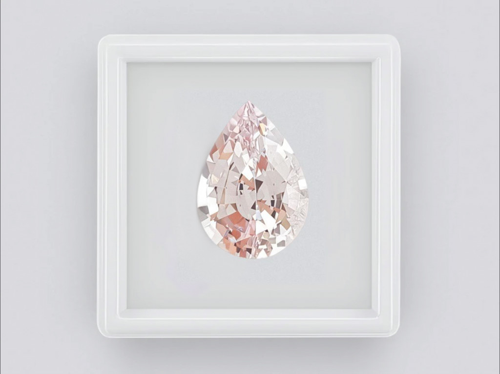 2.23 carat pear-cut African morganite Image №2