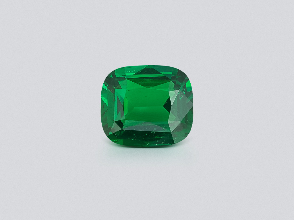 Garnet tsavorite Vivid Green cushion cut 3.03 carats, Africa Image №1