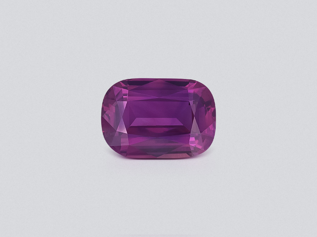 Unheated vivid purple sapphire cushion cut 1.51carats, Sri Lanka Image №1