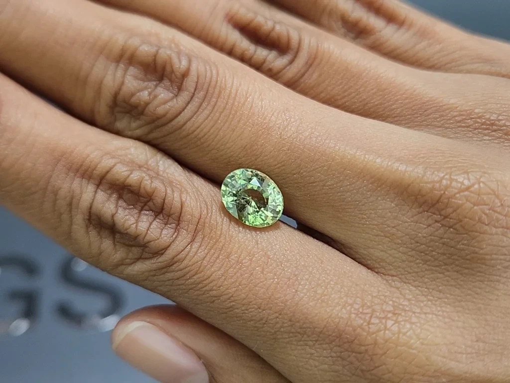 Grossular garne oval cut 3.04 carats, Africa Image №2
