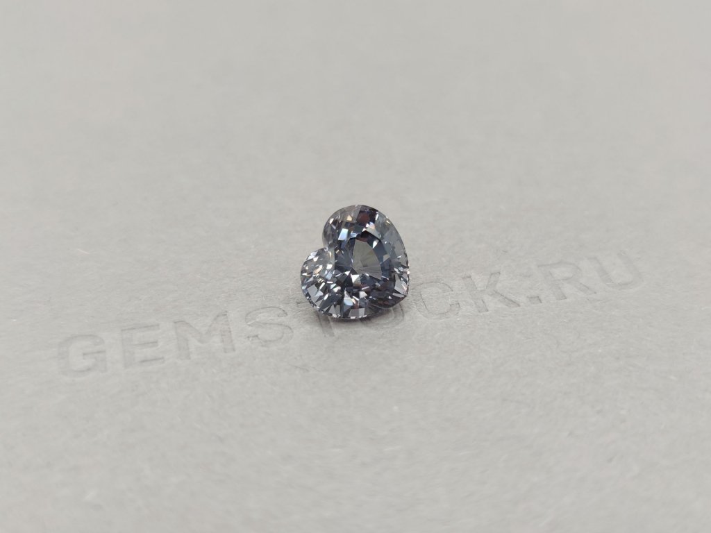 Burmese blue-grey heart cut spinel 4.20 ct Image №2