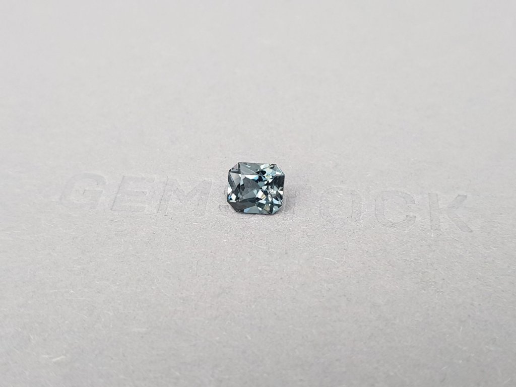 Radiant-cut steel gray spinel 1.38 ct, Burma Image №3