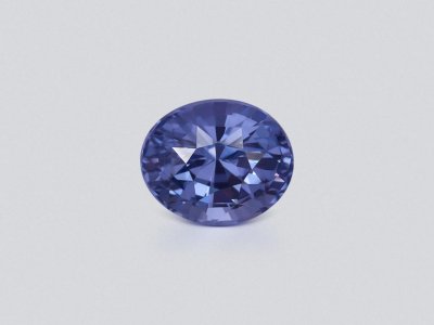 Blue-violet spinel in oval cut 3.00 carats, Tanzania photo